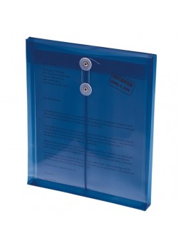 Envelopes, Letter - 8.50" Width x 11" Sheet Size - 1.25" Expansion - Polypropylene - Blue - 5 / Pack - smd89542